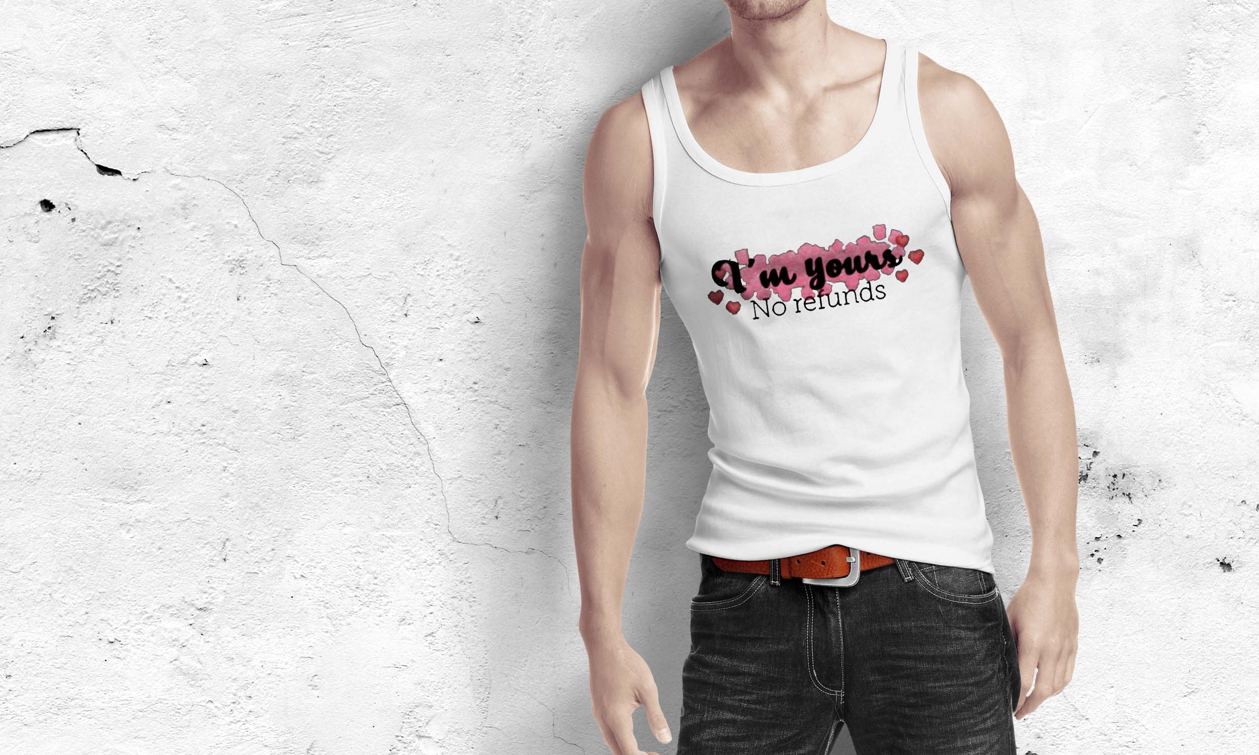 I'm yours. No Refunds | Women's Flowy Scoop Muscle Tank